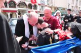 2011 Lourdes Pilgrimage - Archbishop Dolan with Malades (197/267)